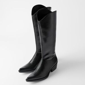 ZARA Heeled Cowboy Boots